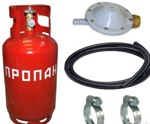 Комплект для подключения газового обогревателя, газовой пушки или плиты 27 л